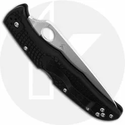 Spyderco Knives Spyderco Endura 4 Lightweight, Flat Ground, SP-C10FPBK -Benchmade Knives Shop SP C10FPBK CLOSED BACK