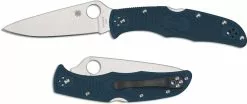 Spyderco Knives Spyderco Endura 4 Lightweight K390 - C10FPK390 - K390 Drop Point - Blue FRN - Lock Back -Benchmade Knives Shop SP C10FPK390