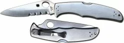 Spyderco Knives: Spyderco Endura 4 SS Knife, Part Serrated, SP-C10PS -Benchmade Knives Shop SP C10PS