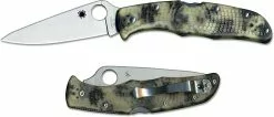 Spyderco Knives Spyderco Endura 4 Knife C10ZFPGITD - Flat Ground VG10 - Glow In The Dark Zome FRN