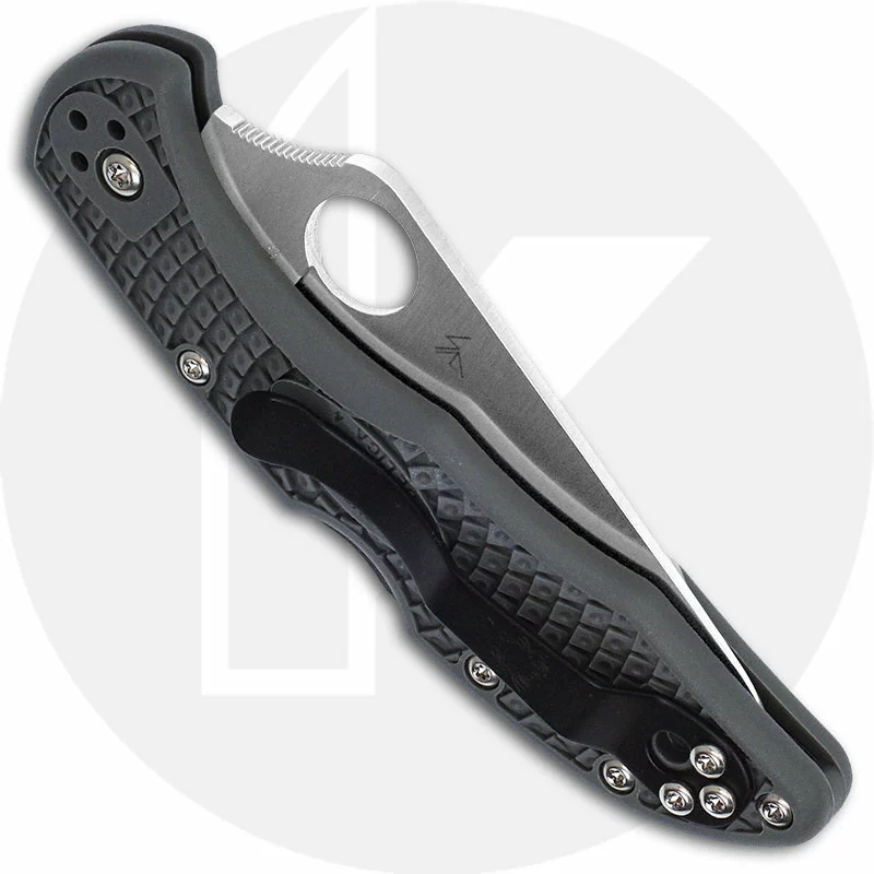 Spyderco Knives: Spyderco Delica 4 Lightweight, Gray, SP-C11FPGY 3 Spyderco Knives: Spyderco Delica 4 Lightweight, Gray, SP-C11FPGY - Image 3