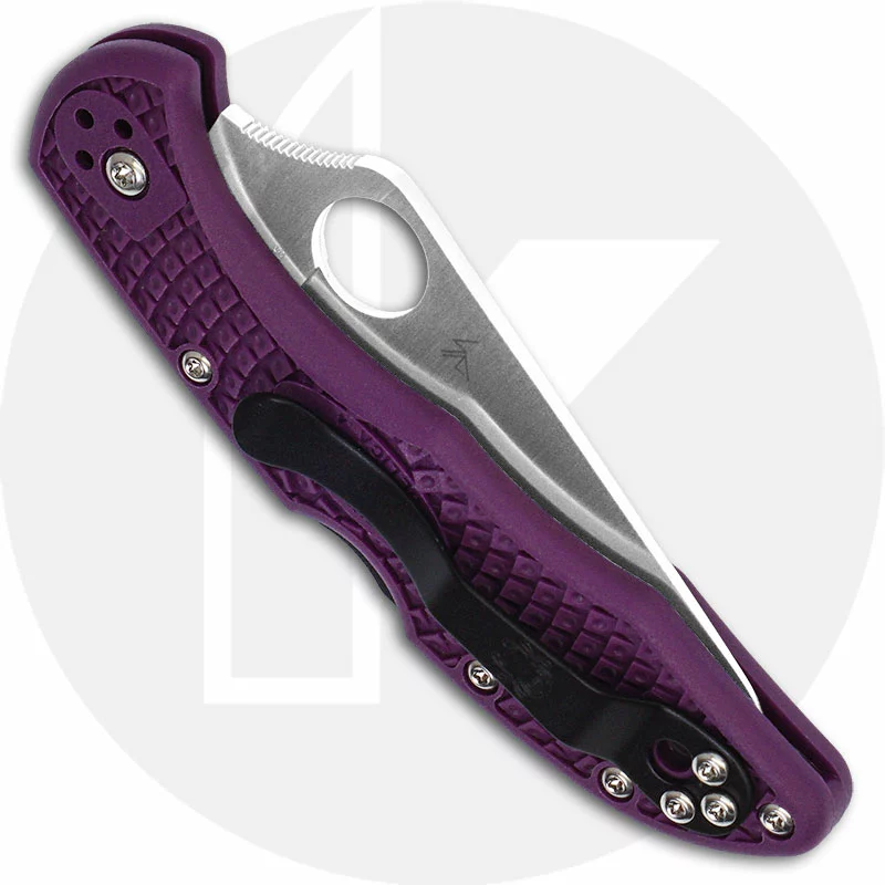 Spyderco Knives: Spyderco Delica 4 Lightweight, Purple, SP-C11FPPR 3 Spyderco Knives: Spyderco Delica 4 Lightweight, Purple, SP-C11FPPR - Image 3