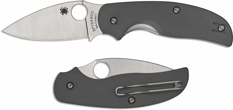 Spyderco Knives Spyderco Sage 1 Knife - C123GPGY - Maxamet Leaf Blade - Gray G10 - Liner Lock 4 Spyderco Knives Spyderco Sage 1 Knife - C123GPGY - Maxamet Leaf Blade - Gray G10 - Liner Lock - Image 4