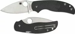 Spyderco Knives Spyderco C123PBK Sage 5 Lightweight Knife - Satin Blade - Black FRN Handle With Compression Lock