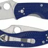 Spyderco Knives Spyderco Persistence Lightweight CPM S35VN C136PBL - Plain Edge - Blue FRN - Liner Lock Folder