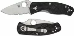 Spyderco Knives Spyderco Persistence Lightweight C136PSBK - Part Serrated - Black FRN - Liner Lock Folder