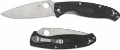 Spyderco Knives Spyderco Resilience Lightweight - C142PBK - Value Folder - Plain Edge - Black FRN - Liner Lock Folding Knife