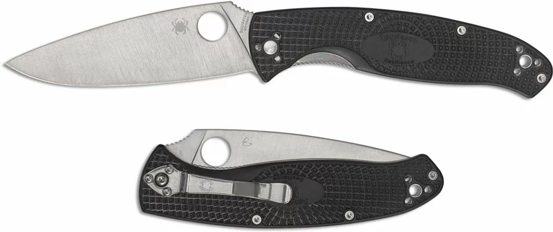 Spyderco Knives Spyderco Resilience Lightweight - C142PBK - Value Folder - Plain Edge - Black FRN - Liner Lock Folding Knife 1 Spyderco Knives Spyderco Resilience Lightweight - C142PBK - Value Folder - Plain Edge - Black FRN - Liner Lock Folding Knife