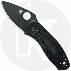 Spyderco Knives Spyderco Ambitious Lightweight Black C148PBBK - Plain Edge - Black FRN - Liner Lock Folder