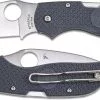 Spyderco Knives Spyderco C152PGY Chaparral Lightweight EDC Knife Leaf Blade Gray FRN Handle