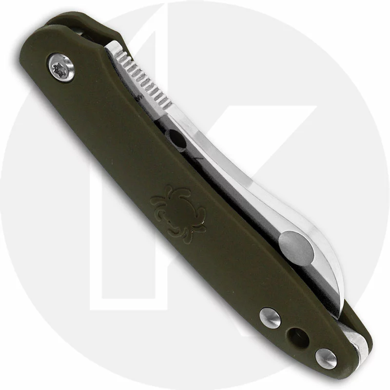 Spyderco Knives Spyderco Roadie Knife - C189PGR - Non Locking Sheepfoot - Olive Green FRN - Made In Italy 3 Spyderco Knives Spyderco Roadie Knife - C189PGR - Non Locking Sheepfoot - Olive Green FRN - Made In Italy - Image 3