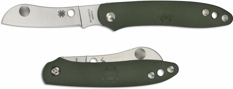 Spyderco Knives Spyderco Roadie Knife - C189PGR - Non Locking Sheepfoot - Olive Green FRN - Made In Italy 4 Spyderco Knives Spyderco Roadie Knife - C189PGR - Non Locking Sheepfoot - Olive Green FRN - Made In Italy - Image 4