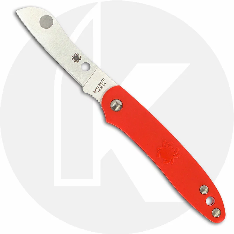 Spyderco Knives Spyderco Roadie Knife, Orange FRN, SP-C189POR 1 Spyderco Knives Spyderco Roadie Knife, Orange FRN, SP-C189POR