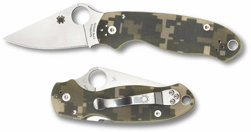 Spyderco Knives Spyderco C223GPCMO Para 3 - CPM S45VN - Camo G10 - Compression Lock - USA Made 4 Spyderco Knives Spyderco C223GPCMO Para 3 - CPM S45VN - Camo G10 - Compression Lock - USA Made - Image 4