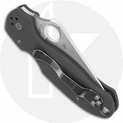 Spyderco Knives Spyderco C223GPDGY Para 3 Maxamet Gray G10 Compression Lock Folder USA Made -Benchmade Knives Shop SP C223GPDGY CLOSED BACK