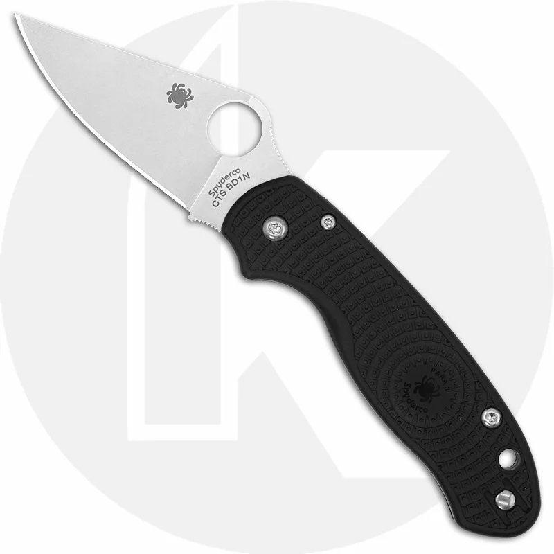 Spyderco Knives Spyderco C223PBK Para 3 Lightweight EDC Knife, Satin Blade, Black FRN Handle With Compression Lock USA Made 1 Spyderco Knives Spyderco C223PBK Para 3 Lightweight EDC Knife, Satin Blade, Black FRN Handle With Compression Lock USA Made