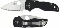 Spyderco Knives Spyderco Lil' Native Backlock Knife C230MBGS EDC Compact Folder Serrated Blade Black G10 -Benchmade Knives Shop SP C230MBGS