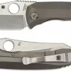 Spyderco Knives Spyderco Paysan C238TIP Peter Rassenti Sheepfoot Single Piece Ti Handle RIL Folder