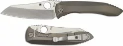 Spyderco Knives Spyderco Paysan C238TIP Peter Rassenti Sheepfoot Single Piece Ti Handle RIL Folder