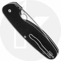 Spyderco Knives Spyderco C245GP Emphasis Knife - 3.61 Inch Drop Point - Black G10 - Liner Lock -Benchmade Knives Shop SP C245GP CLOSED BACK