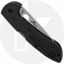 Spyderco Knives Spyderco Siren C247CFP - Sprint Run - S90V Drop Point - Black Carbon Fiber - USA Made -Benchmade Knives Shop SP C247CFP CLOSED BACK
