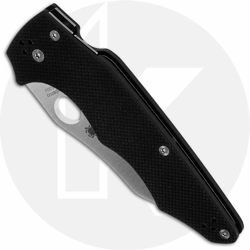 Spyderco Knives Spyderco YoJumbo Knife C253GP - Michael Janich - CPM S30V Wharncliffe - Black G10 - Compression Lock Folder - USA Made 2 Spyderco Knives Spyderco YoJumbo Knife C253GP - Michael Janich - CPM S30V Wharncliffe - Black G10 - Compression Lock Folder - USA Made - Image 2