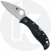 Spyderco Knives Spyderco LeafJumper Knife - C262SBK - Serrated VG-10 Leaf Shape Blade - Black FRN - Lock Back