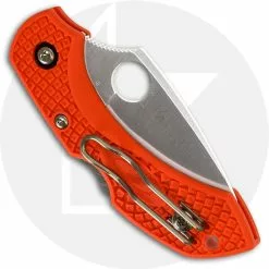 Spyderco Knives Spyderco Dragonfly2 Lightweight, Orange, SP-C28POR2 -Benchmade Knives Shop SP C28POR2 CLOSED BACK
