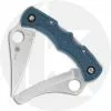 Spyderco Knives Spyderco Dyad Jr C39P&SBG - 2011 Sprint Run - Clip Blade And Serrated Sheepfoot Blade - Blue Gray FRN - Discontinued Item - Serial # - BNIB - Japan Made
