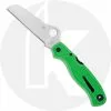 Spyderco Knives Spyderco Atlantic Salt Knife - C89FPGR - LC200N Sheepfoot - Green FRN - Lock Back