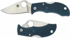 Spyderco Knives Spyderco Manbug Lightweight K390 - MFPK390 - K390 Drop Point - Blue FRN - Lock Back -Benchmade Knives Shop SP MFPK390