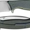 We Knife Company 712D Balaenoptera Frame Lock Flipper Folder Stonewash Blade Gray Ti Handle