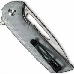 CIVIVI Knives CIVIVI Odium Knife C2010A - Stonewash D2 Drop Point - Gray G10 - Liner Lock Flipper Folder -Benchmade Knives Shop WE C2010A CLOSED BACK