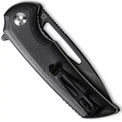 CIVIVI Knives CIVIVI Odium Knife C2010E - Black Stonewash D2 Drop Point - Black G10 - Liner Lock Flipper Folder -Benchmade Knives Shop WE C2010E CLOSED BACK