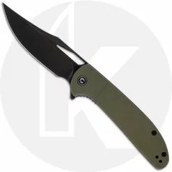 CIVIVI Knives CIVIVI Ortis Knife C2013C - Value Price EDC - Black Stonewash Clip Point - OD Green FRN - Liner Lock Flipper Folder