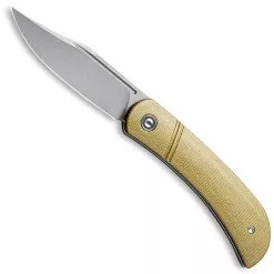 CIVIVI Knives CIVIVI Appalachian Drifter C2015B - Gray Stonewash S35VN Clip Point - Olive Micarta - Slip Joint Folder