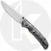 CIVIVI Knives CIVIVI Imperium C2106A - Stonewash Nitro-V - Shredded Carbon Fiber And Golden Shred Resin - Liner Lock - Front Flipper Folder