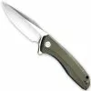 CIVIVI Knives CIVIVI Baklash Knife C801A - Satin Drop Point - Green G10 - Liner Lock Flipper Folder