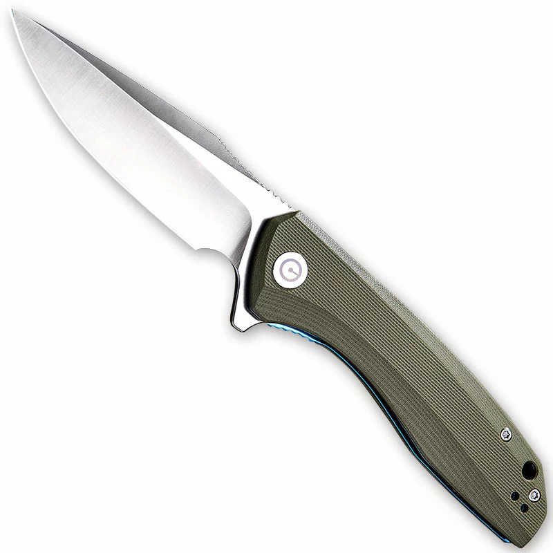 CIVIVI Knives CIVIVI Baklash Knife C801A - Satin Drop Point - Green G10 - Liner Lock Flipper Folder 1 CIVIVI Knives CIVIVI Baklash Knife C801A - Satin Drop Point - Green G10 - Liner Lock Flipper Folder
