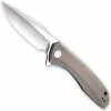 CIVIVI Knives CIVIVI Baklash Knife C801B - Satin Drop Point - Tan G10 - Liner Lock Flipper Folder