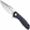 CIVIVI Knives CIVIVI Baklash Knife C801C - Satin Drop Point - Black G10 - Liner Lock Flipper Folder