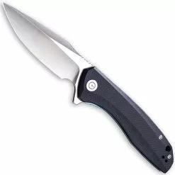 CIVIVI Knives CIVIVI Baklash Knife C801C - Satin Drop Point - Black G10 - Liner Lock Flipper Folder