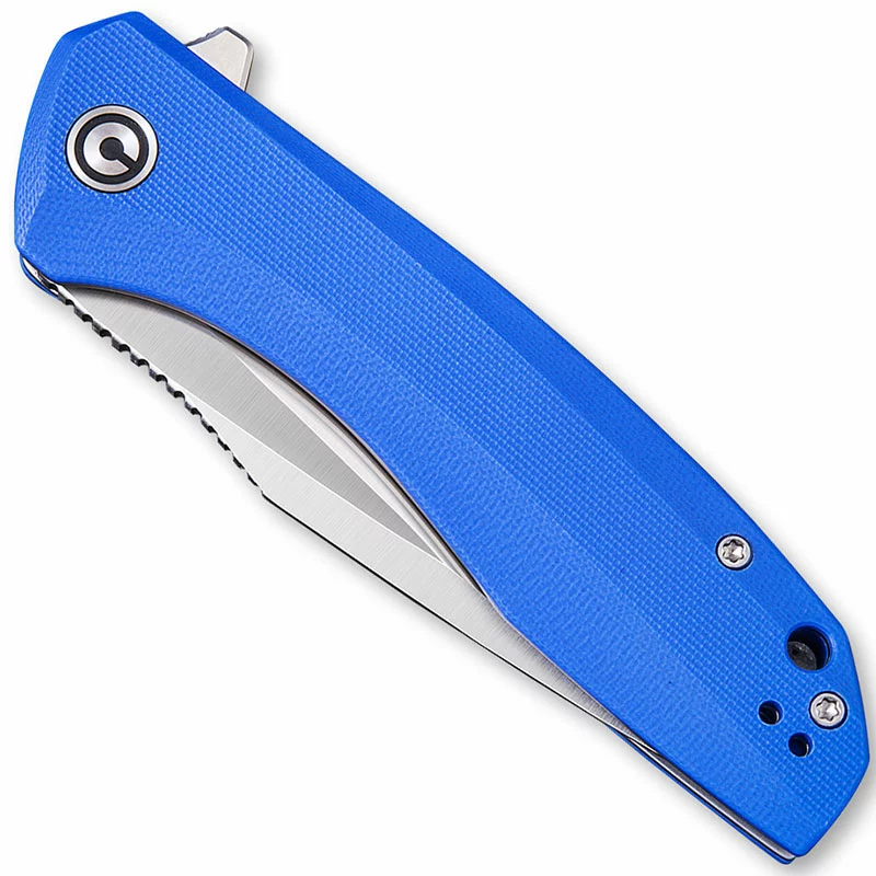 CIVIVI Knives CIVIVI Baklash Knife C801F - Satin Drop Point - Blue G10 - Liner Lock Flipper Folder 2 CIVIVI Knives CIVIVI Baklash Knife C801F - Satin Drop Point - Blue G10 - Liner Lock Flipper Folder - Image 2