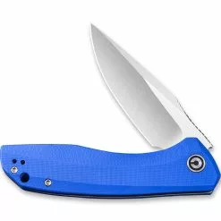 CIVIVI Knives CIVIVI Baklash Knife C801F - Satin Drop Point - Blue G10 - Liner Lock Flipper Folder 7 CIVIVI Knives CIVIVI Baklash Knife C801F - Satin Drop Point - Blue G10 - Liner Lock Flipper Folder -Benchmade Knives Shop WE C801F HALFOPEN FRONT