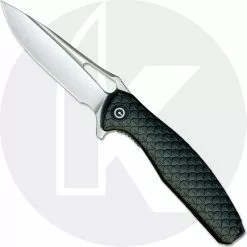 CIVIVI Knives WE Knife C902B CIVIVI Wyvern Satin Drop Point Flipper Folder Black FRN Liner Lock