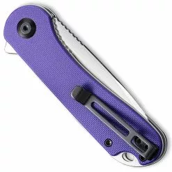 CIVIVI Knives CIVIVI Elementum Knife C907V - Satin D2 Drop Point - Purple G10 - Liner Lock Flipper Folder -Benchmade Knives Shop WE C907V CLOSED FRONT