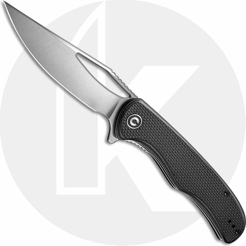 CIVIVI Knives CIVIVI Shredder Knife C912C - Satin D2 Clip Point - Black G10 - Liner Lock Flipper Folder 1 CIVIVI Knives CIVIVI Shredder Knife C912C - Satin D2 Clip Point - Black G10 - Liner Lock Flipper Folder