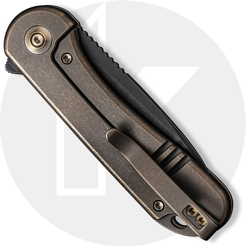 WE Knife Company Elementum 18062X-4 - Black Stonewash 20CV - Bronze Ti - Frame Lock Flipper Folder 3 WE Knife Company Elementum 18062X-4 - Black Stonewash 20CV - Bronze Ti - Frame Lock Flipper Folder - Image 3